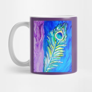 Peacock Feather Mug